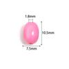 100pcs Candy Color Oval Acrylic Beads Mixed Color Loose Spacer Beads For Jewelry Making DIY Crafts Necklace Bracelet Accessories
