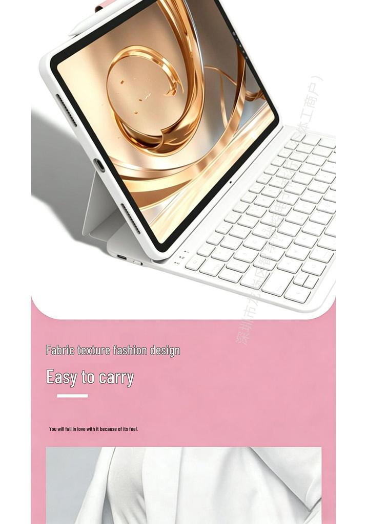 iPad Pro Magnetic Keyboard Case with Stand, Pen Slot, and Bluetooth Soft Shell