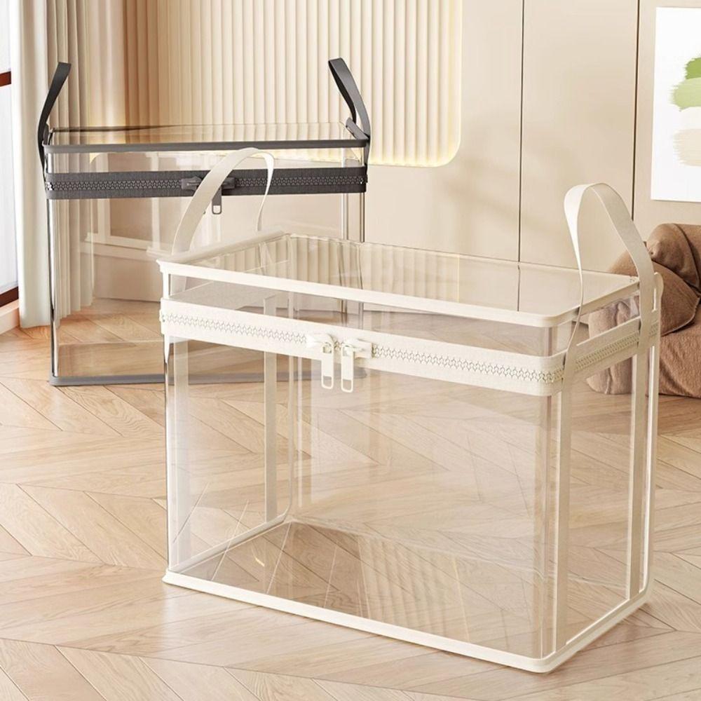 Clear Doll Organizing Bag PVC Plush Toy Storage Bag Dustproof Stuffed Toy Storage Box Home