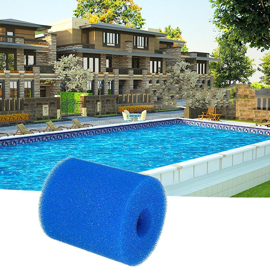 Blue Reusable Washable Pool Filter Sponge CottonColumns