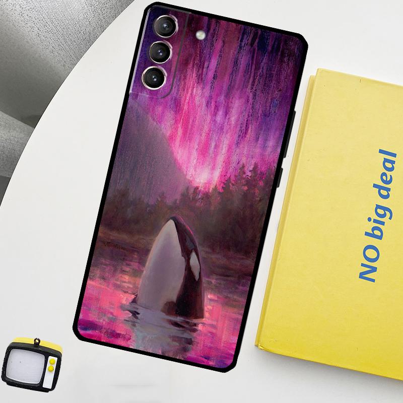Killer Whale Orca Phone Case For Samsung Galaxy S25 Ultra S21 S22 S23 S24 Ultra S9 S10 S20 Plus S25 FE Cover