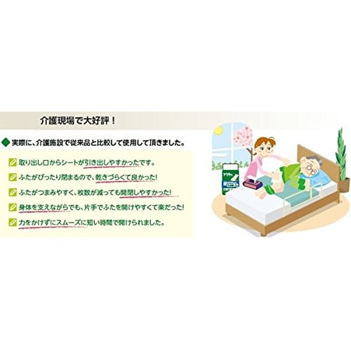 Nippon Paper Crecia Acty Large Baby Wipes (25 X 20 Cm), 60 Sheets X 6 (360 Sheets) [Packed In Plain Cardboard]