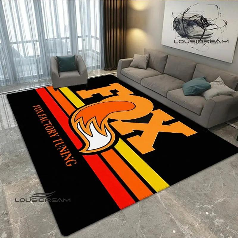 

FOX Logo Printed Carpet Sports Carpet Living Room Bedroom Non Slip Carpet Yoga Mat Outdoor Carpet Kawaii Rug Birthday Gift