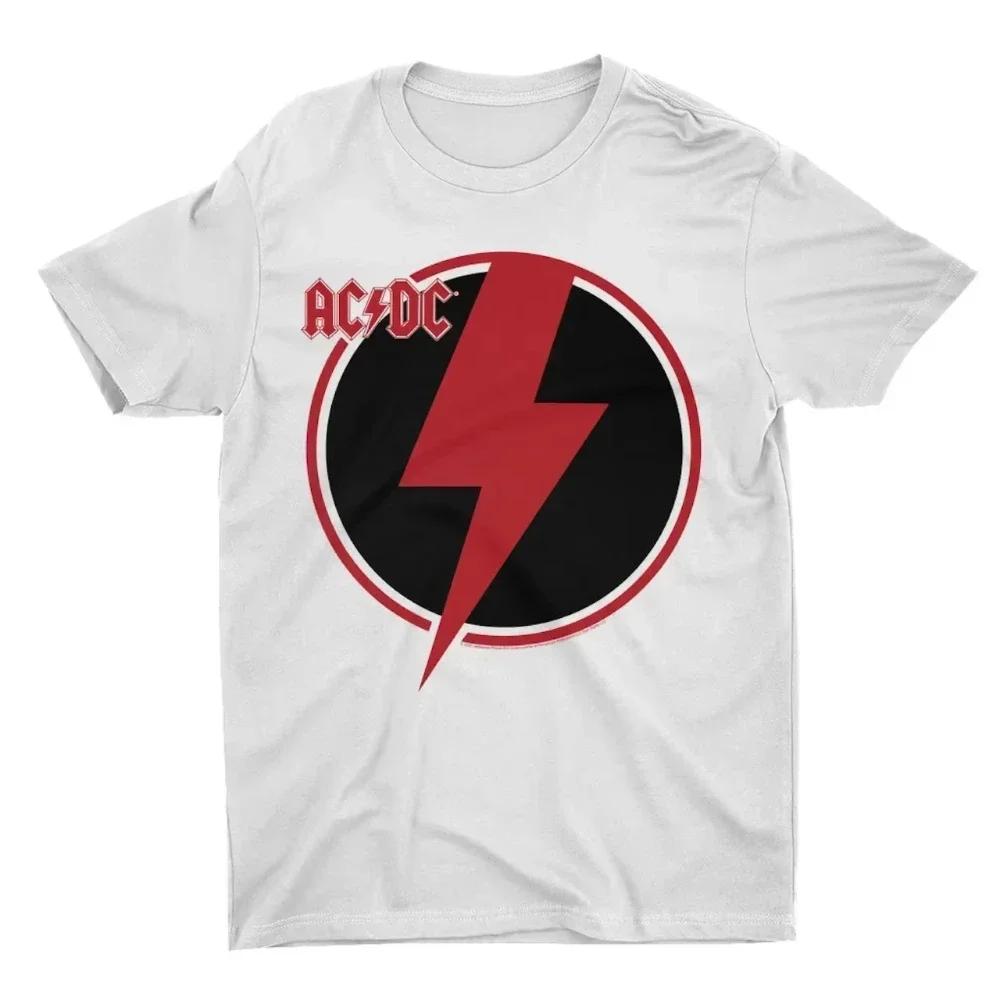 Classic AC Print T-shirt DC Women Hip Tshirt Short Sleeve Men T Shirt Streetwear Top Tee for Fans Gift Women Clothing