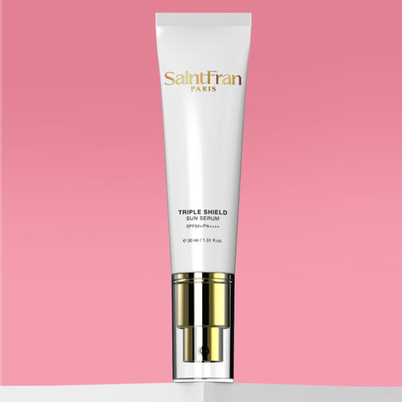saintfran triple shield apricot glow tone-up sun serum 30ml
