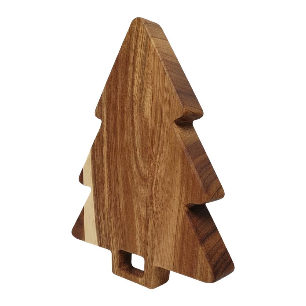 Kitchen Cutting Board Solid Wood Double Sided Christmas Tree Chopping Board For Gatherings Kitchen Household Serving Tools