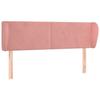 Tête de lit - Maison Exclusive - Velours rose - 147x23x78/88 cm - Hauteur réglable