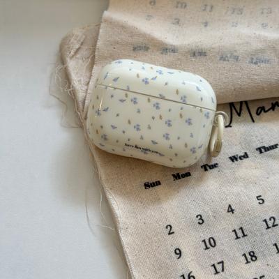 Early Spring Small Fresh Light Blue Floral Earphone Cover for AirPods Pro3 Generation Protective Case Apple 1/2 Generation Wireless Bluetooth Earphone