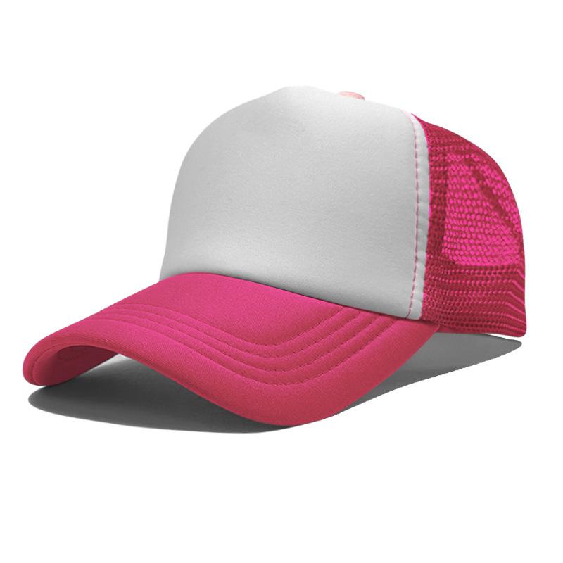 High Quality Custom LOGO 5 Panel Mesh Baseball Cap Print Embroidery Sponge Foam Trucker Hats