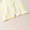 de Jersey Pear x Lemon Pattern Summer Snap Newborn Baby Baby Clothes Cool Unisex Hospital Clothes Boys Girls Simple Cute Cotton [Cream Coco]