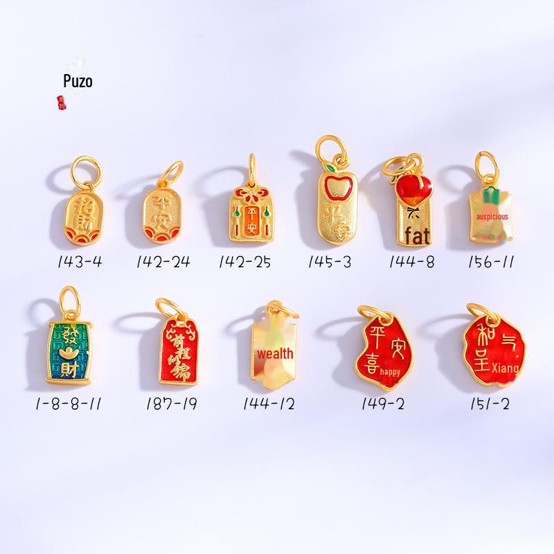 Gold Sand Pendant for Long-lasting Brilliance & Good Fortune – Symbolizing Peace, Wealth, and Prosperity.