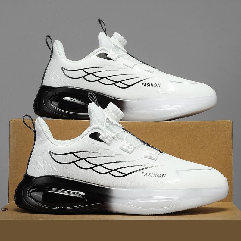 Autumn and Winter New Men's Shoes Casual Teen Rotating Button Running Shoes Sports Shoes Men's Trendy Shoes