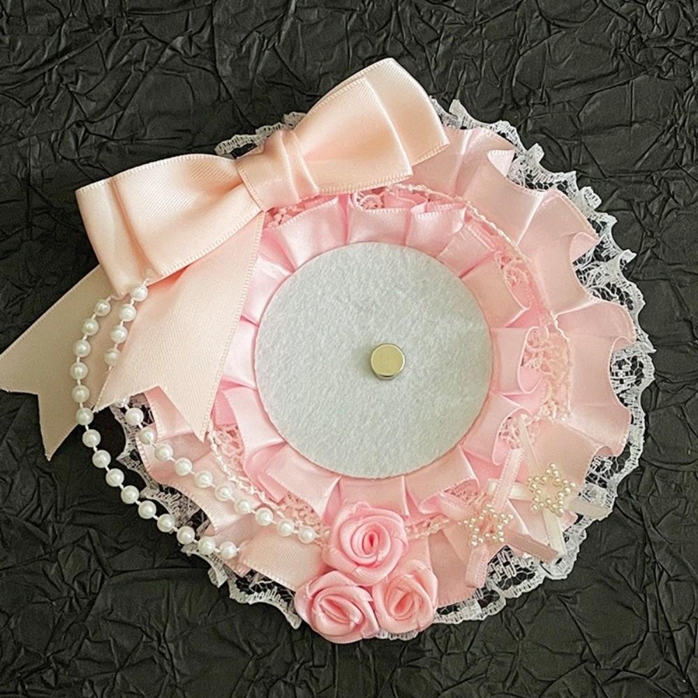 Sweet DIY Lace Card Holder with Ribbon Anime Lace Photocard Case Idol Display Lolita Photo Protector Case Photo Storage