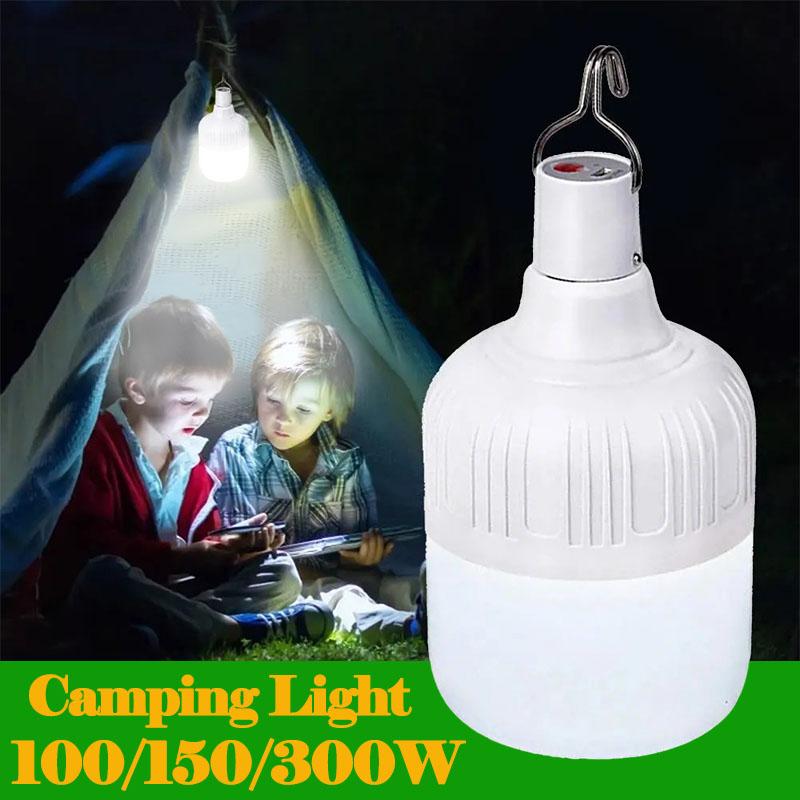Portable Camping Lights Rechargeable Lamp Led Light Lantern Emergency Bulb High Power Tents Lighting Camping Equipment Bulb
