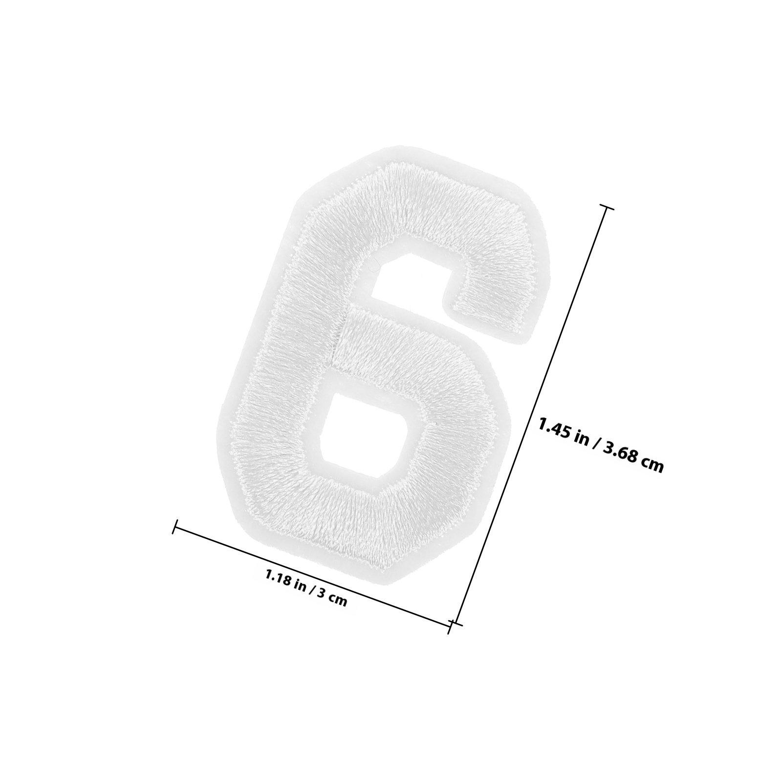 

72Pcs White Embroidered Iron on Patches Letters Numbers Alphabet A-Z 0-9 for Trousers Jackets Socks Caps DIY Sew on Clothing