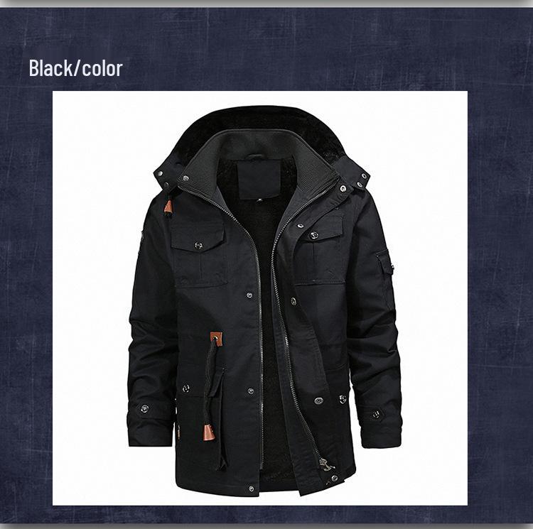 New Men's Washed Cotton Casual Jacket