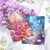 5 Pcs INS Bronzing Flowers Plant Background Stickers Decorative Diary Album Scrapbooking Material