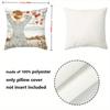 Girls Reading and With Birds Printed Decorative Cushions Polyester pillowcase, sofa decorative cushion cov Headboard Pillow