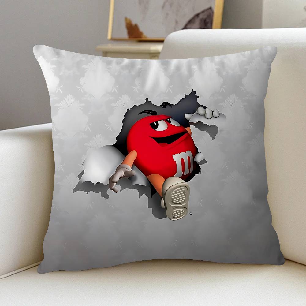 M-M And M-Ms Cushion Cover 30x50 Polyester Sofa Cushions Decorative Throw Pillows Home Decoration Pillowcover 12x12Inch