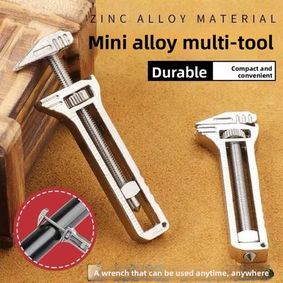 Miniature Adjustable Wrench, Multi-functional Tactical Bottle Opener, Window Opener, Universal Bottle Opener, Multi-functional Wrench.