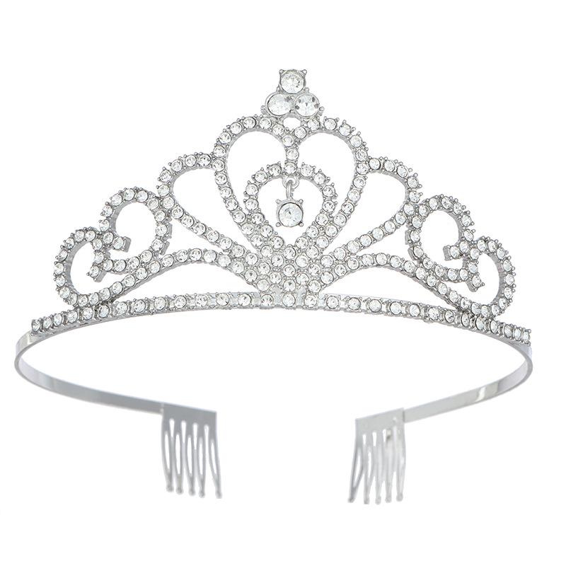 Elegant Crystal Bridal Princess Crown Headband