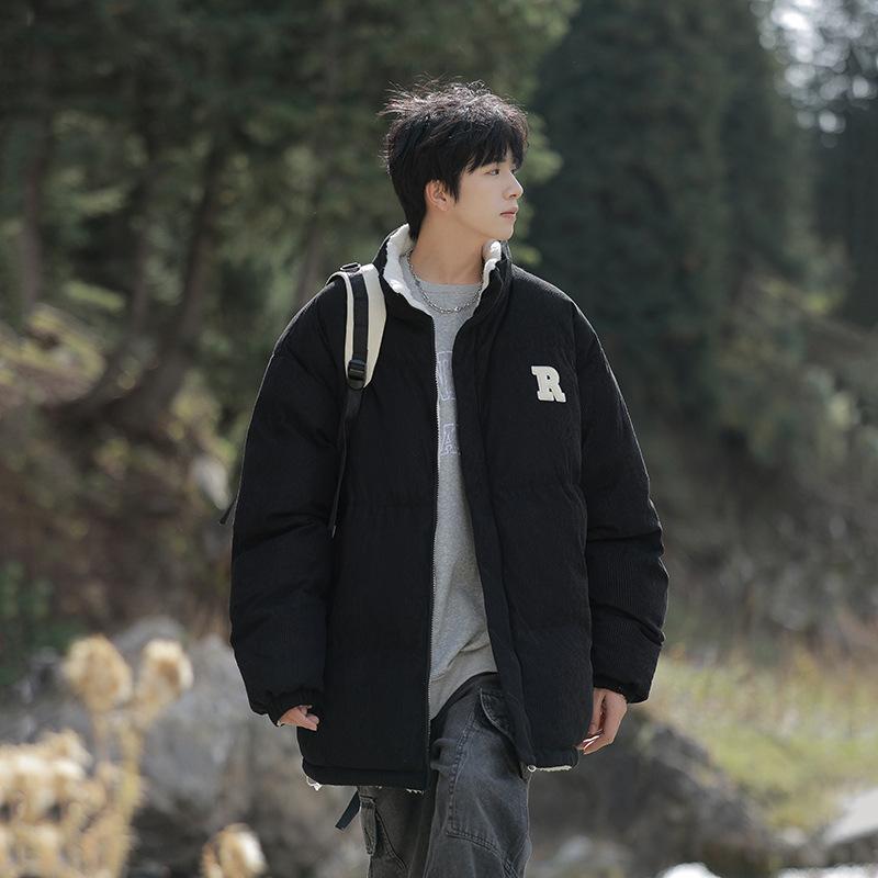 

Corduroy Cotton Jacket Men and Women Winter Jacket Tide Korean Version of The Cotton Clothes Thickened Couples Paragraph Trend Cotton Jacket S