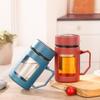 Large Capacity Insulated Glass Water Cup with Portable Tea Infuser