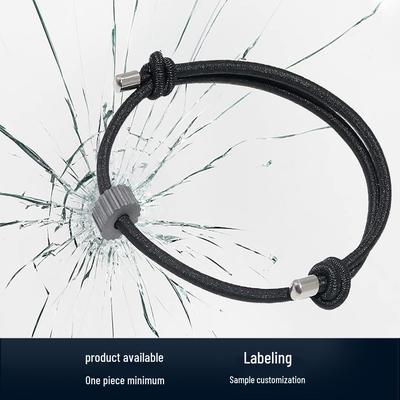 Tungsten Carbide Safety Hammer Bracelet with Steel Ball for Self-Rescue