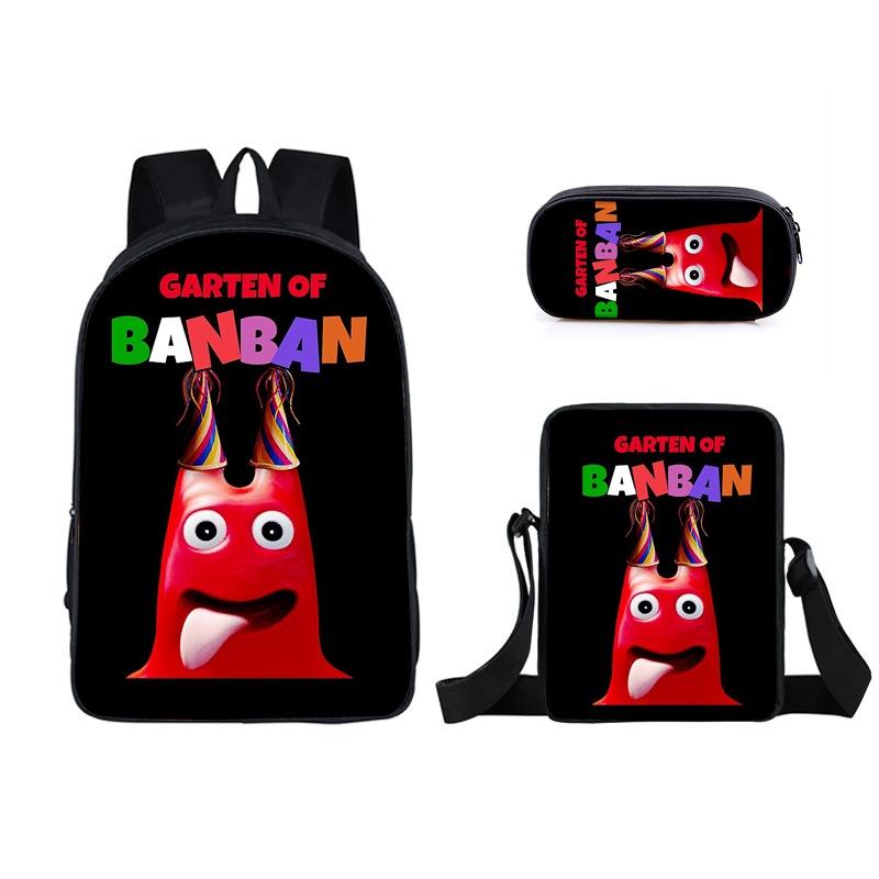 3tlg./Set Garten Of Banban Rucksack Umhängetasche Mäppchen Schüler Schulgeschenk