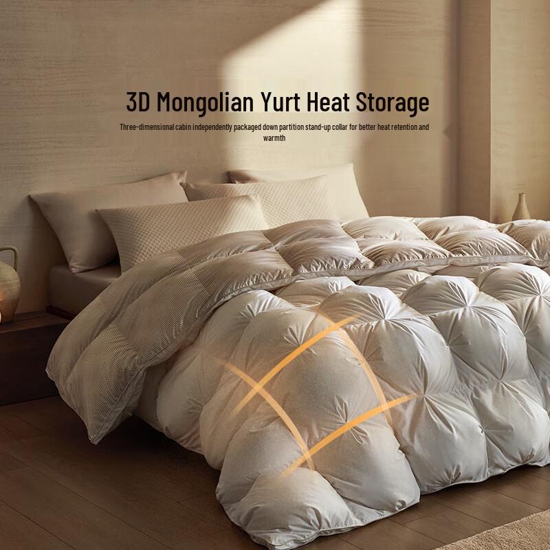 LOVO Premium White Goose Down Winter Comforter