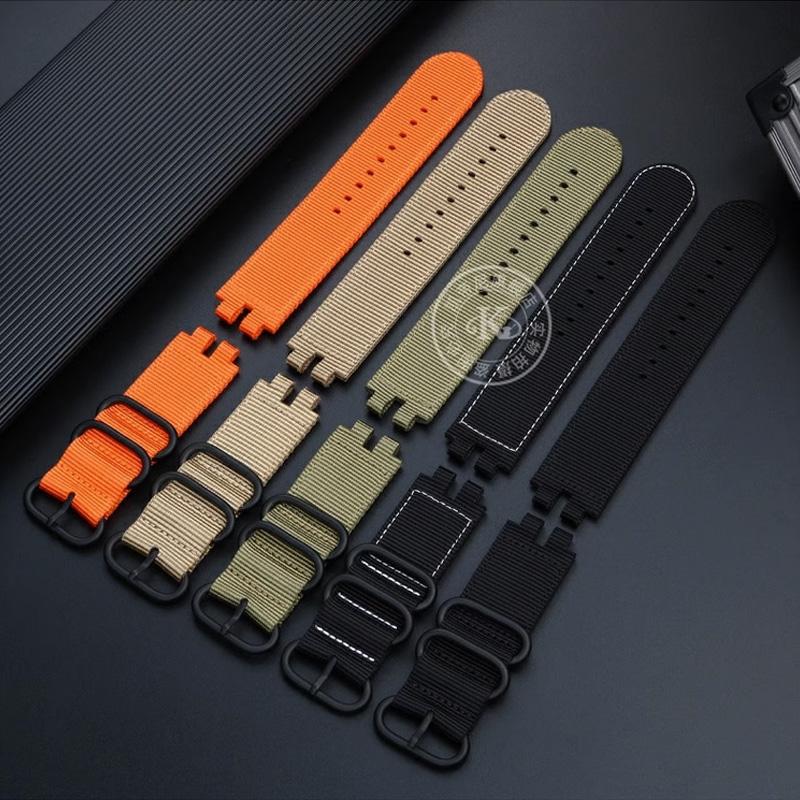 Klasyczny nylonowy pasek do zegarka dla serii Casio PROTREK PRW-3000 3100 6000 6100Y Płócienny pasek na nadgarstek Męski pasek do zegarka bransoletka