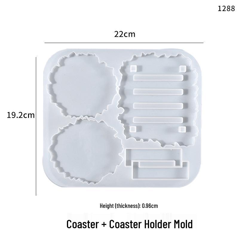 Poppy DIY Crystal Epoxy Coaster & Storage Rack Silicone Mold