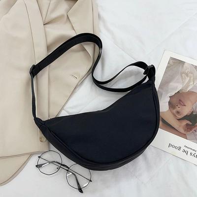 New-style Solid-color Dumpling-shaped Bags Versatile Single-shoulder Bags with Texture Casual and Versatile Underarm Bags Commuting Crossbody Bags