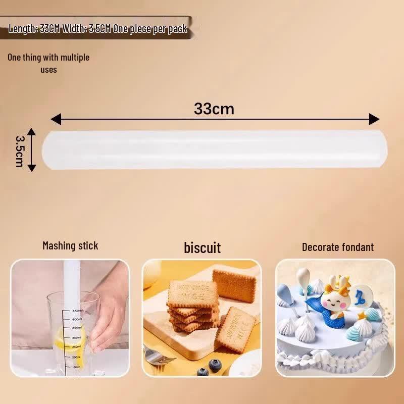 Thickened Food-Grade PP Non-Stick Rolling Pin