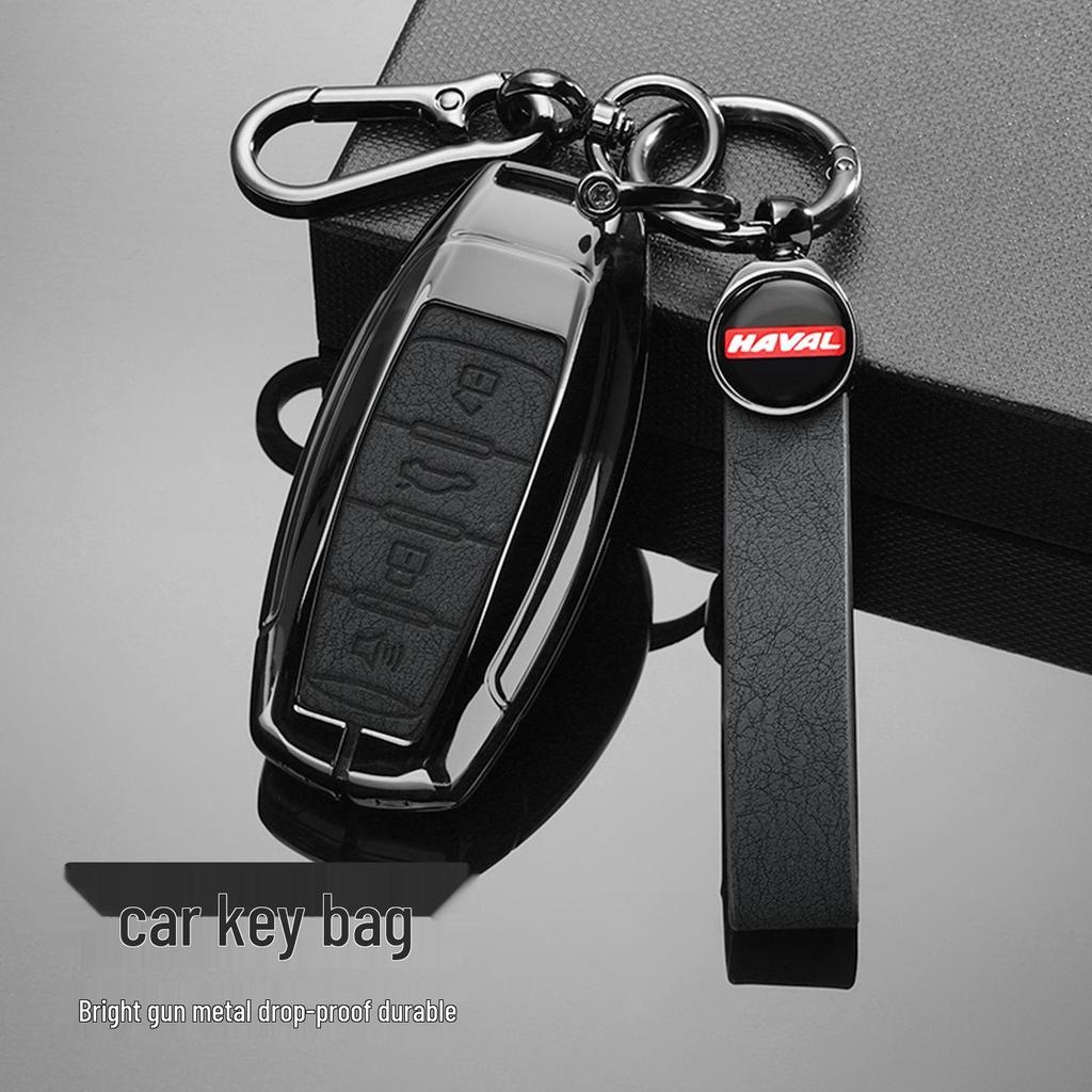 Great Wall Poer & Haval Key Cover: Fits H6, M6, H9, Ora, F7, H5, Big Dog - Metal Shell for 2nd & 3rd Gen Models