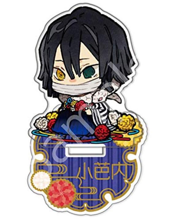Démon Kimetsu no Yaiba Akrylový stojánek Iguro Obanai Květina narození Verze Zabiják