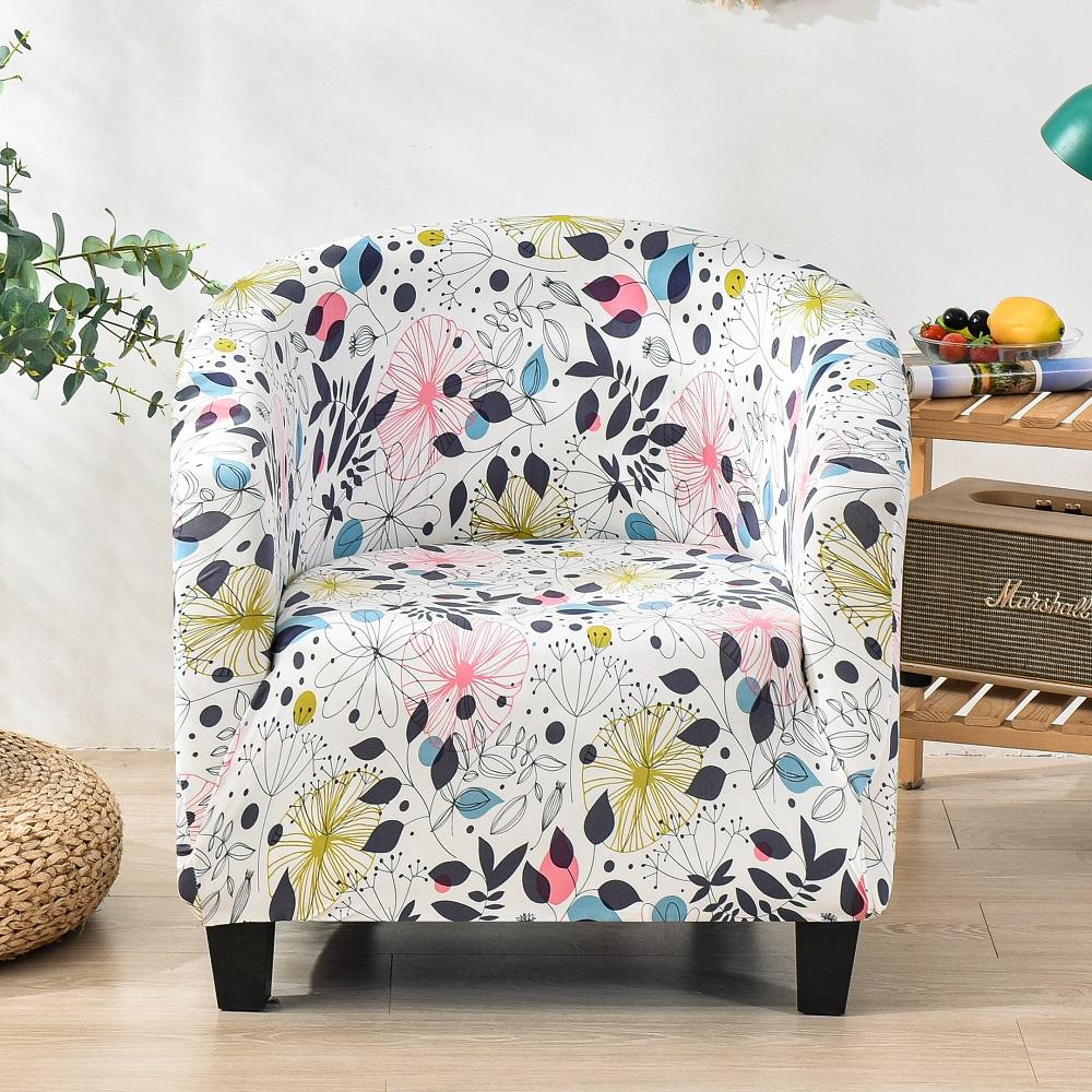 Spandex Coffee Tub Sofa Couch Cover Armchair Seat Protector Washable Dust-proof Furniture Slipcover for Banquet Bar High Stretch