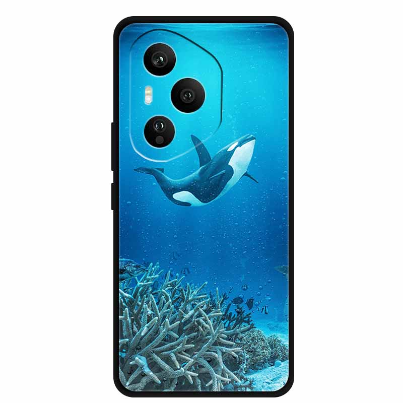 For Honor 400 Pro 5G Case Original Soft Silicone TPU Phone Cases Cover Honor400 Pro DNP-NX9 6.7" Fashion Protector Planet Capa