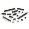 2.54mm Double Row Gold-Plated DIP Pins: 2*2P, 2*3P, 2*4P, 2*5P, 2*6P, 2*7P, 2*8P, 2*10P, 2*15P, 2*20P, 2*40P - Straight Insert, Eco-Friendly