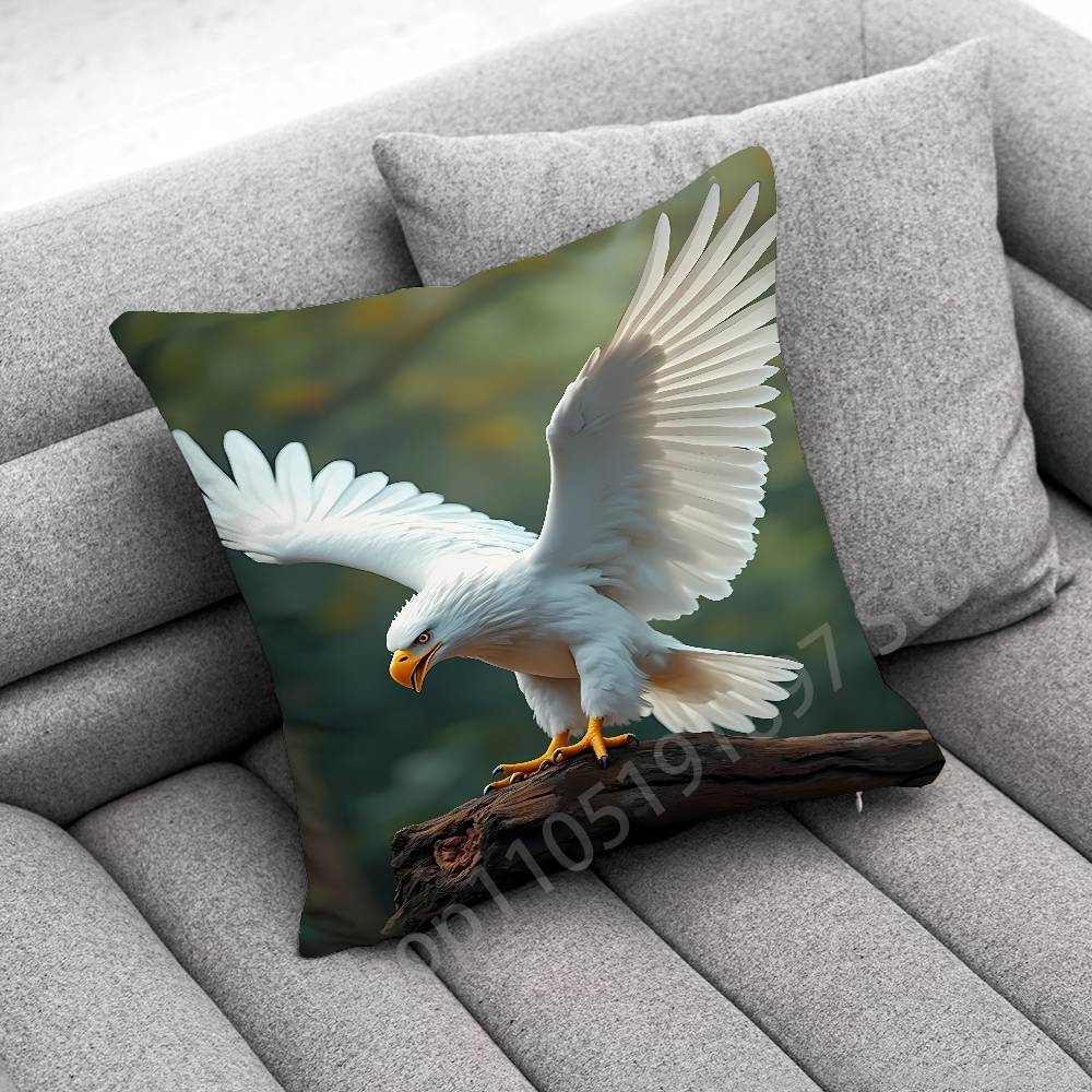 Federa per Cuscino Decorativo con Aquila Falco Uccello per Cuscini Quadrati da 50cm 40cm 55cm 45cm 30cm Copricuscino per Camera da Letto