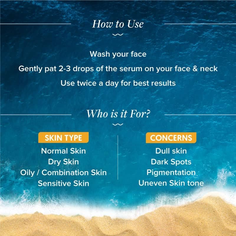 Aqualogica Glow+ Concentrate Vitamin C Face Serum 30ml Pack of 1 for Glowing Skin & Brightening