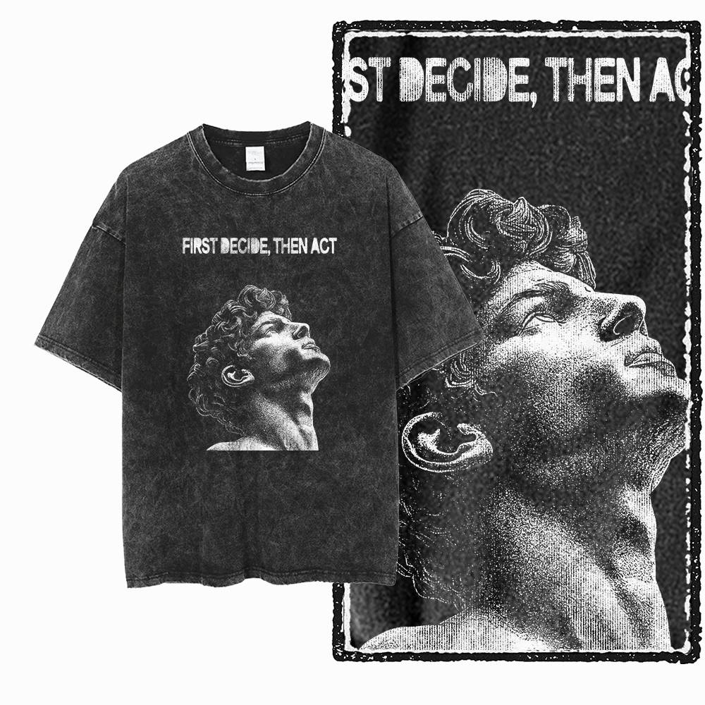Greek Statue Western Sculpture Vintage Graphic Black Cotton Unisexs Cool Printed TShirt G