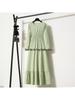 Women's Solid Color Long Sleeve Pullover A-Line Dress
