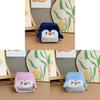 Cute Square Penguin Coin Purse With Earphone And Data Cable Organizer For Girls And Boys