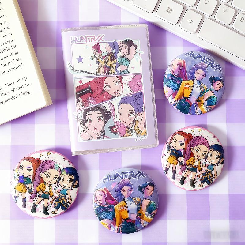 K-pop demon hunters Stationery Set for Elementary Students – Practical Learning Supplies Educational Rewards Gift Accessories