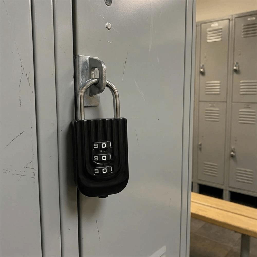 Electroplated Steel Shackle Code Lock Compact Lightweight Password Lock Padlock Gym Locker