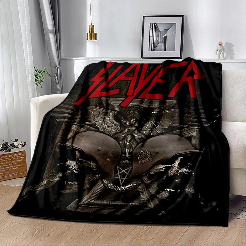 29 Style Slayer Heavy Metal Rcck Band Sign Blanket,Soft Throw Blanket for Home Bedroom Bed Sofa Travel Cover Kid Gift