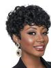 Cut Short Curly Wigs For Women, Synthetic Full Wigs With Bangs, Glueless Daily Wear And Go, Black Color, Heat Resistant, Beginne