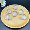 Natural High-Purity White Crystal Dragon Turtle Carved Pendant & Sweater Chain Ornament
