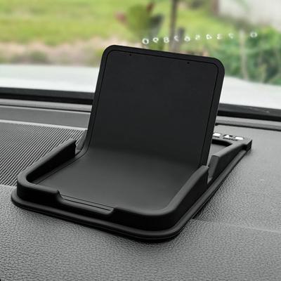 Anti Slip Mat Car Phone Holder Multi-functional Mobile Phone Stand With Car Parking Number Plate Car Interior